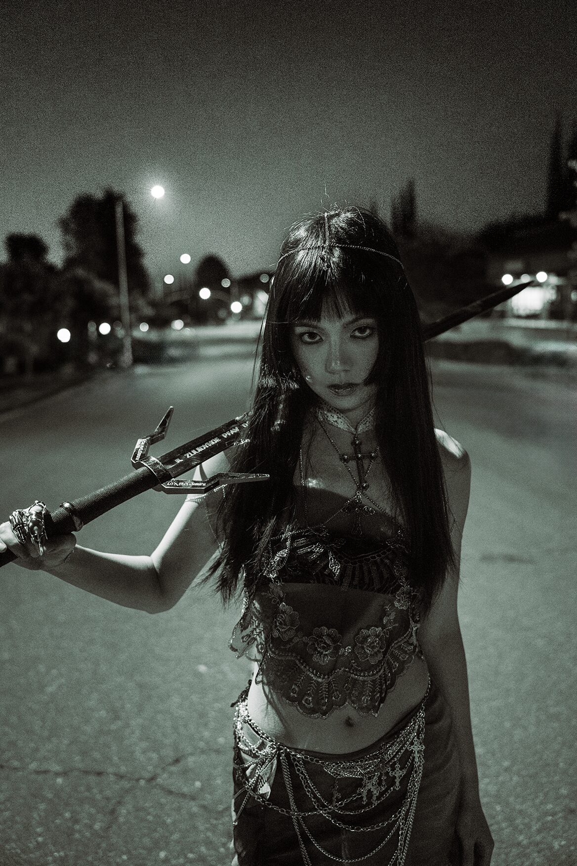 Shauna with sword in LA -2025