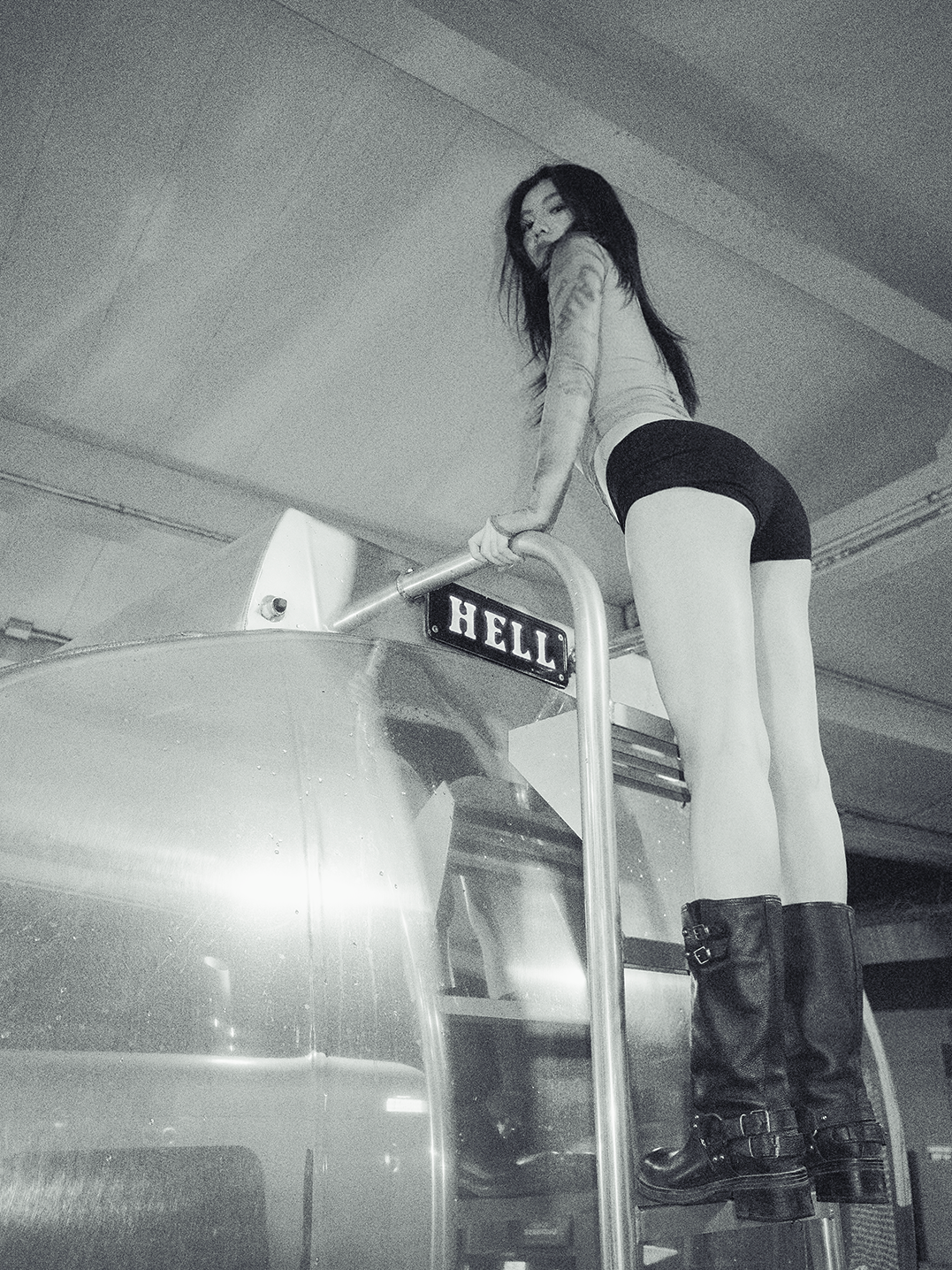 Shauna at night gas station – 2025